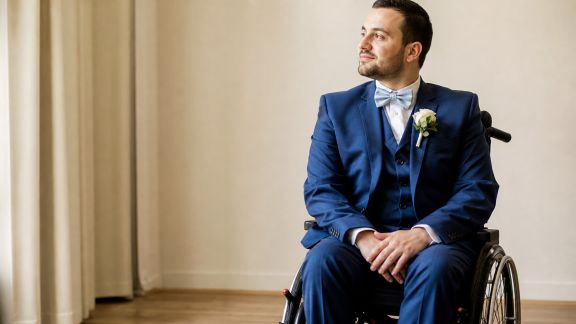 Tenues de mariage pour personnes à mobilité réduite : allier praticité et élégance